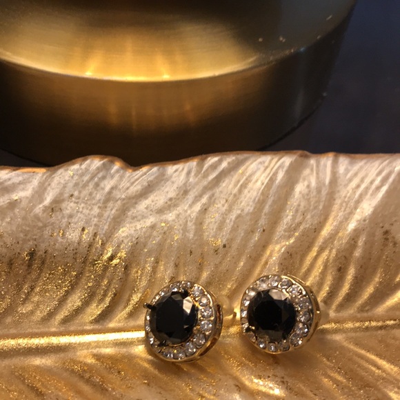 BLACK ONYX EARRINGS - Picture 2 of 6